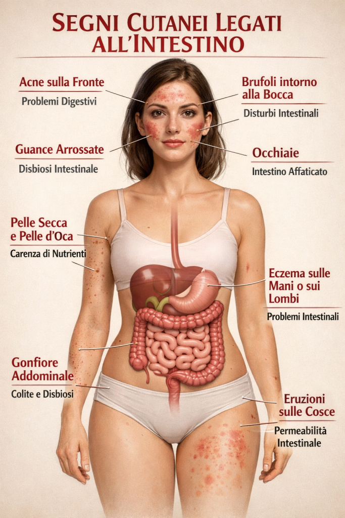 segni cutanei dell’intestino